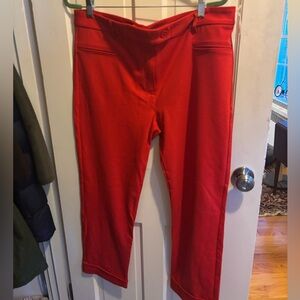 Betabrand Easy Crop Red Stretch Pull On XXL